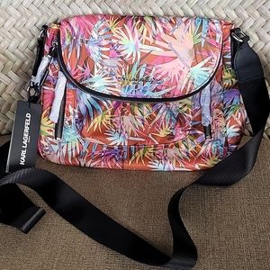 Karl Lagerfeld crossbody travel tropical